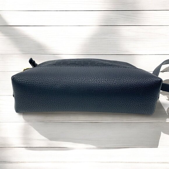 Tommy Hilfiger Mini Crossbody Bag In Black Faux Leather 8.5"x5.5"x3" - Picture 8 of 12